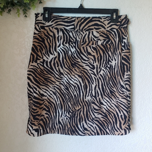 CHICO’S Zynergy Golf Size 0.5 (S/6) Leopard Print Skort Reversible Outfit - Picture 8 of 15